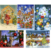 Adventskalender 21-010G Adventskalenderkarte 
