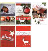 Weihnachtskarte 10 Er sortiert