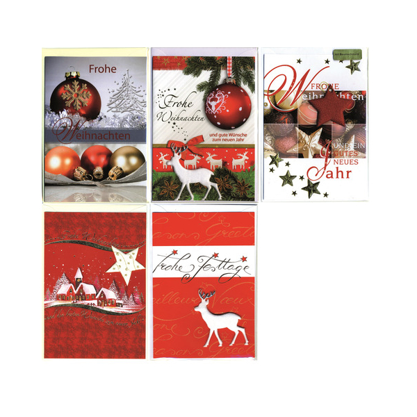 10 Stück Apollo Weihnachtskarte 10 Er sortiert 9004546574552 Apollo