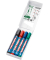 Flipchartmarker-Set 383, 383/4S, Packung, rot,blau,grün,schwarz, 1-5mm Keilspitze