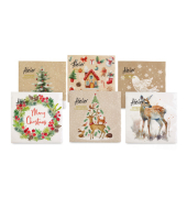 Weihnachtlicher Zelltuchserviette Merry Christmas