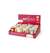 Weihnachtlicher Duftkerze Happy Christmas sortiert
