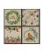 Weihnachtlicher Zelltuchserviette 33x33cm Naturals