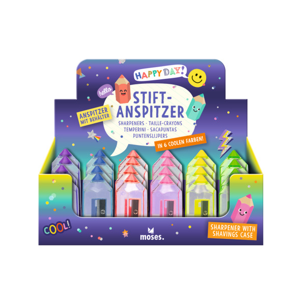24 Stück Moses Spitzer Happy Day Stiftform fbg.sort. 4033477263087 Moses