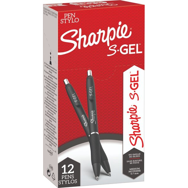 2050000142918 - Gelroller Sharpie S-Gel Strichstärke 07 mm Schreibfarbe schwarz Schaftfarbe schwarz 12 Stück 2050000142918 12 Stück 2050000142918 - Gelroller Sharpie S-Gel Strichstärke 07 mm Schreibfarbe schwarz Schaftfarbe schwarz 12 Stück 2050000142918 12 Stück