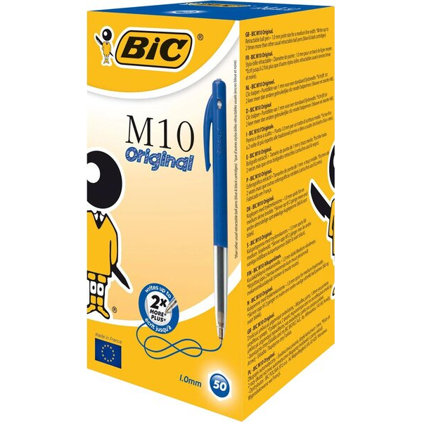 3086121901263 - Druckkugelschreiber M10 Original 03 mm Strichstärke blau 3086121901263 50 Stück