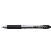 Gelschreiber G2, Strichstärke 0,4 mm, Schreibfarbe schwarz, Schaftfarbe farblos