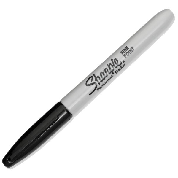 3501170810934 - Permanent Marker | Marker Stifte mit feiner Spitze | schwarz | 12 Stück Market Set