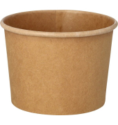 Suppenschale 350 ml, Ø 9,8 x 7 cm, Frischfaser-Karton, BIO-beschichtet, braun