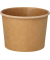 Suppenschale 350 ml, Ø 9,8 x 7 cm, Frischfaser-Karton, BIO-beschichtet, braun