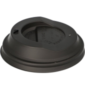 Dom-Deckel, Ø 8 cm, für Kaffeebecher, schwarz