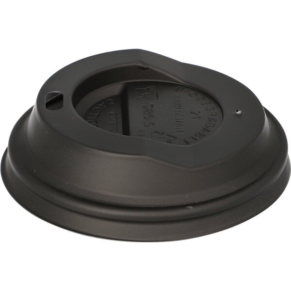 4002911489277 - PAPSTAR pure Pappdeckel CPLA (Kristallisierte Polymilchsäure) Schwarz 88010 50 Stück