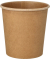 Suppenbecher Einweg 9,8 x 10 cm (Ø x H) 470ml Frischfaserkarton, beschichtet braun