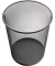 Papierkorb the circle network H2518595, 15 Liter, rund, schwarz