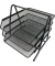 Briefkorb Helit Mesh H2518295, stabelbar, Maße: 290 x 245 x 340 mm, schwarz