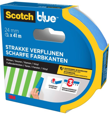 ScotchBlue Malerabdeckband für scharfe Linien, 24 mm x 41 m