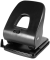 Bürolocher, Stanzleitung 40 Blatt, Lochabstand 80 mm, robustes Metall, schwarz