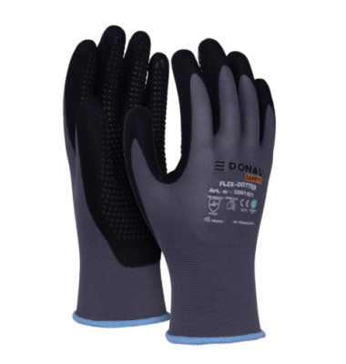 Arbeitshandschuhe, grau/schwarz, Gr&ouml;&szlig;e L - 9