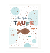 Taufkarte Fisch