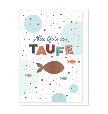 Taufkarte Fisch