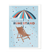 Ruhestandskarte Sonnenschirm