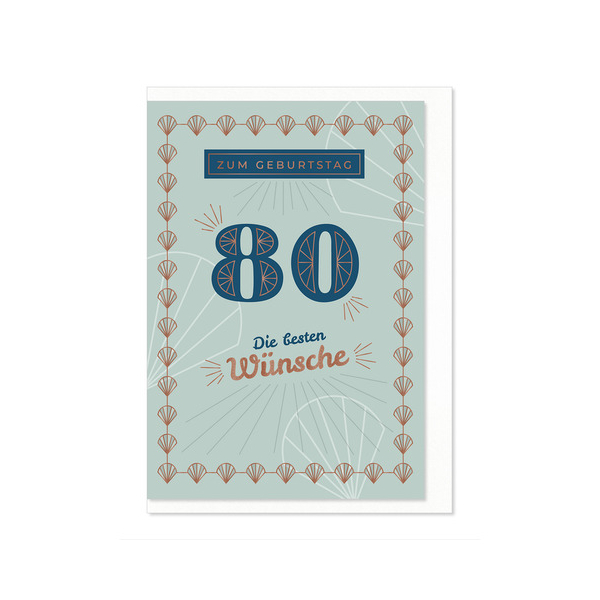 6 Stück Komma Geburtstagskarten 02-168 bunt 4057319021680 Komma