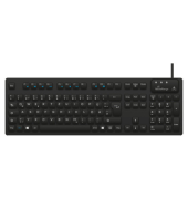 Tastatur mit Kabel Hygiene schwarz