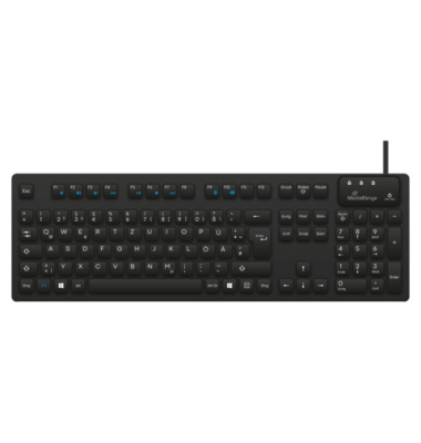 Tastatur mit Kabel Hygiene schwarz
