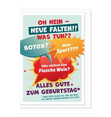 Geburtstagskarten 06-215 farbig sortiert