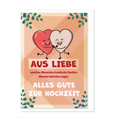 Humorkarte Vermählung
