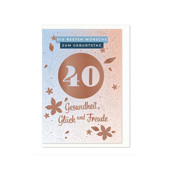 6 Stück Komma Geburtstagskarten 02-164 bunt 4057319021642 Komma