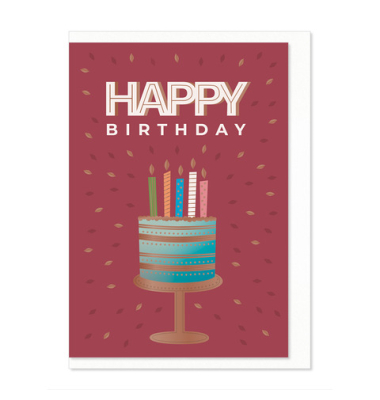 Geburtstagskarten 02-149 Spruch farbig sortiert