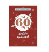 Geburtstagskarte Zahl 60