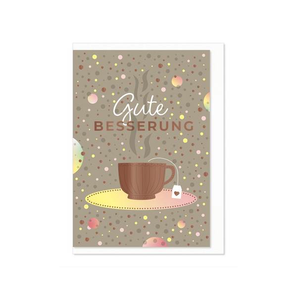 6 Stück Komma Genesungskarte Teetasse 4057319021871 Komma