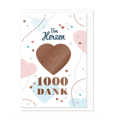 Dankeskarten 02-190 Danke bunt