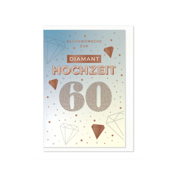 6 Stück Komma Diamantene Hochzeitskarte 4057319021925 Komma