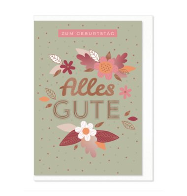 Geburtstagskarten 02-194 Spruch bunt