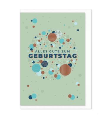 Geburtstagskarten 02-199 Spruch bunt