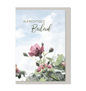 Trauerkarten 04-664 weiß/schwarz