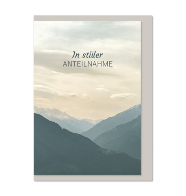 Trauerkarten 04-680 In stiller Anteilnahme bunt