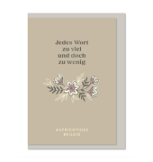 Trauerkarten 04-732 weiß/schwarz