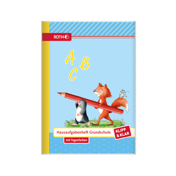 20 Stück Roth Hausaufgabenheft 88039 Klipp und Klar, - / Hausaufgaben Lineatur / Wochentage, A5, 80g, farbig, 48 Blatt / 96 Seiten 40282798803