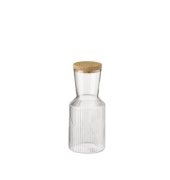 Glaskaraffe LINES 0,5l mit Korkdeckel