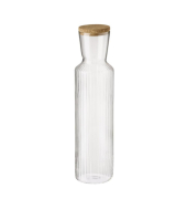 Glaskaraffe LINES 1,5l mit Korkdeckel