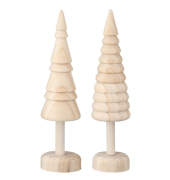 Weihnachtlicher Deko Tanne Holz natur sortiert