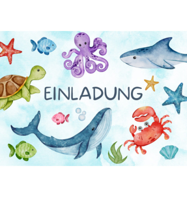Einladungskarten 50-036 farbig sortiert