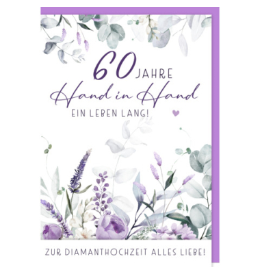 Diamantene Hochzeitskarte