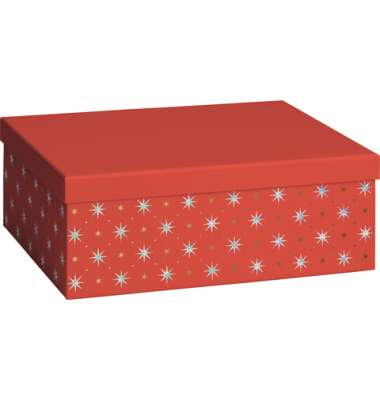 Weihnachtlicher Geschenkkarton Zidonia rot