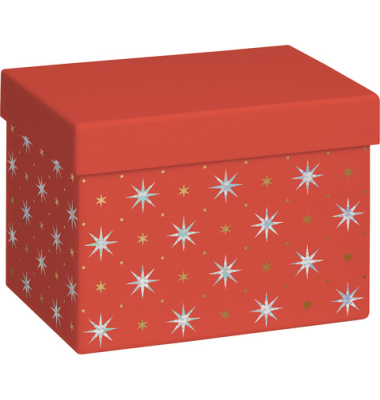 Weihnachtlicher Geschenkkarton Zidonia rot