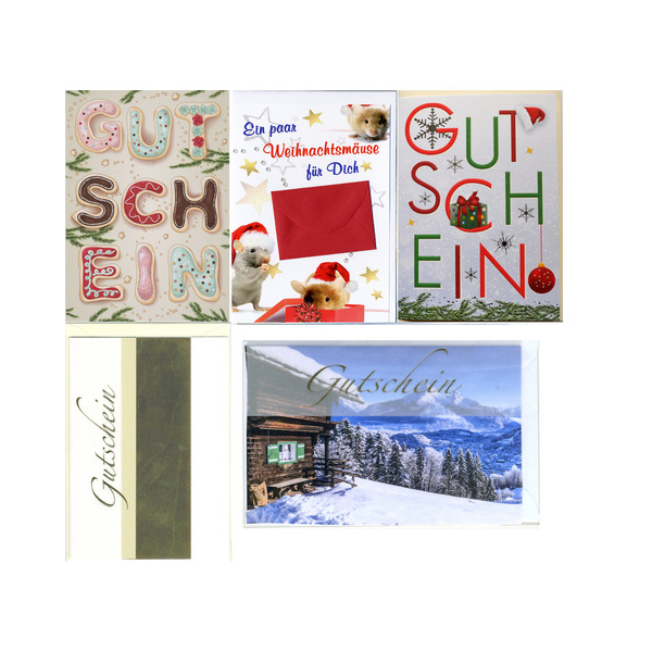 10 Stück Apollo Weihnachtsgutscheinkarte 10 Er sortiert 9004546574590 Apollo